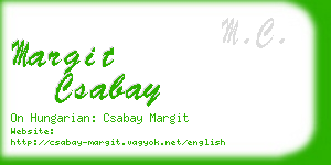 margit csabay business card